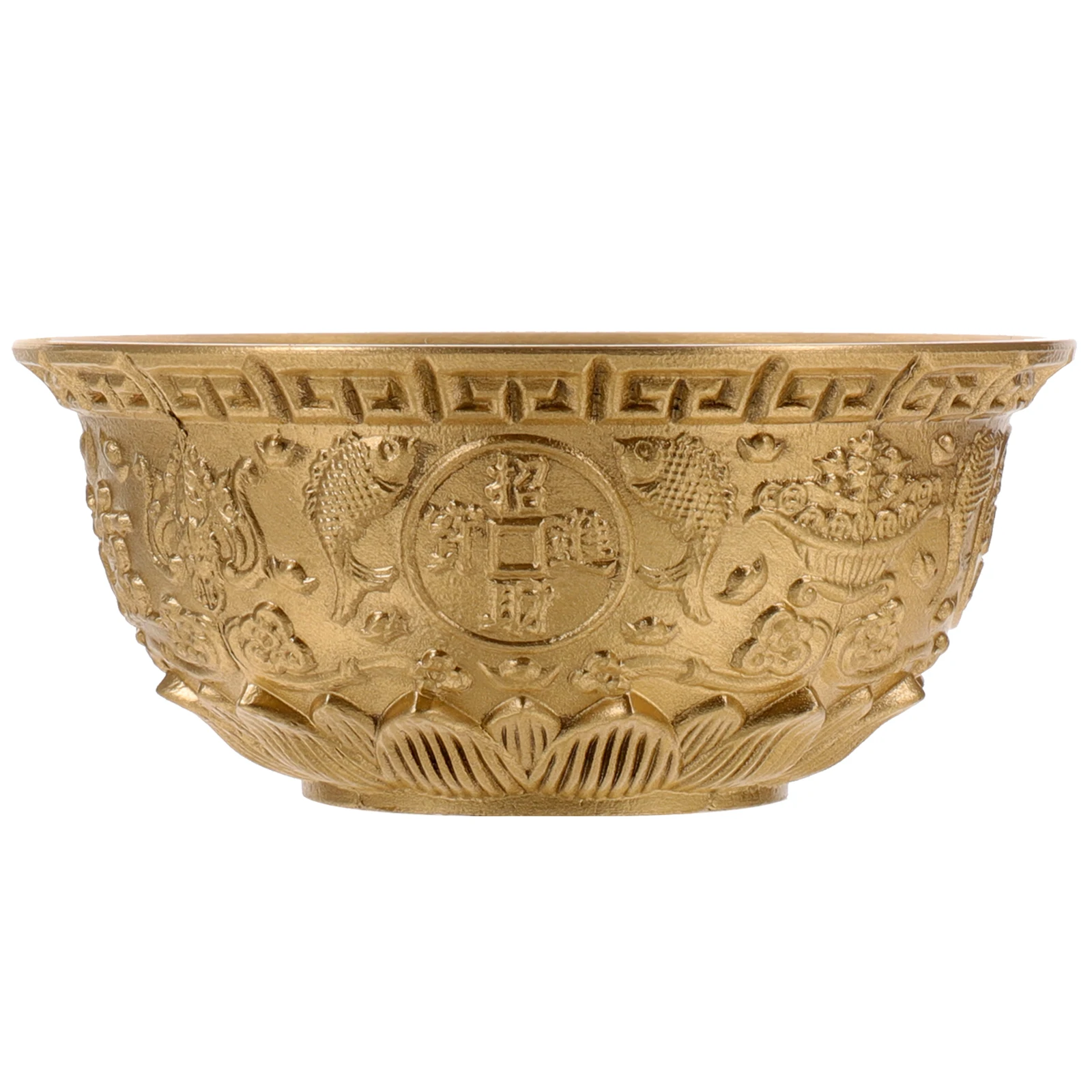 1pc Brass Treasure Bowl OrnamentVintage Decorative Fine Craftsmanship Home Office Temple Decor Prosperity Symbol Feng Shui Bowl
1pc Brass Treasure Bowl OrnamentVintage Decorative Fine Craftsmanship Home Office Temple Decor Prosperity Symbol Feng Shui Bowl