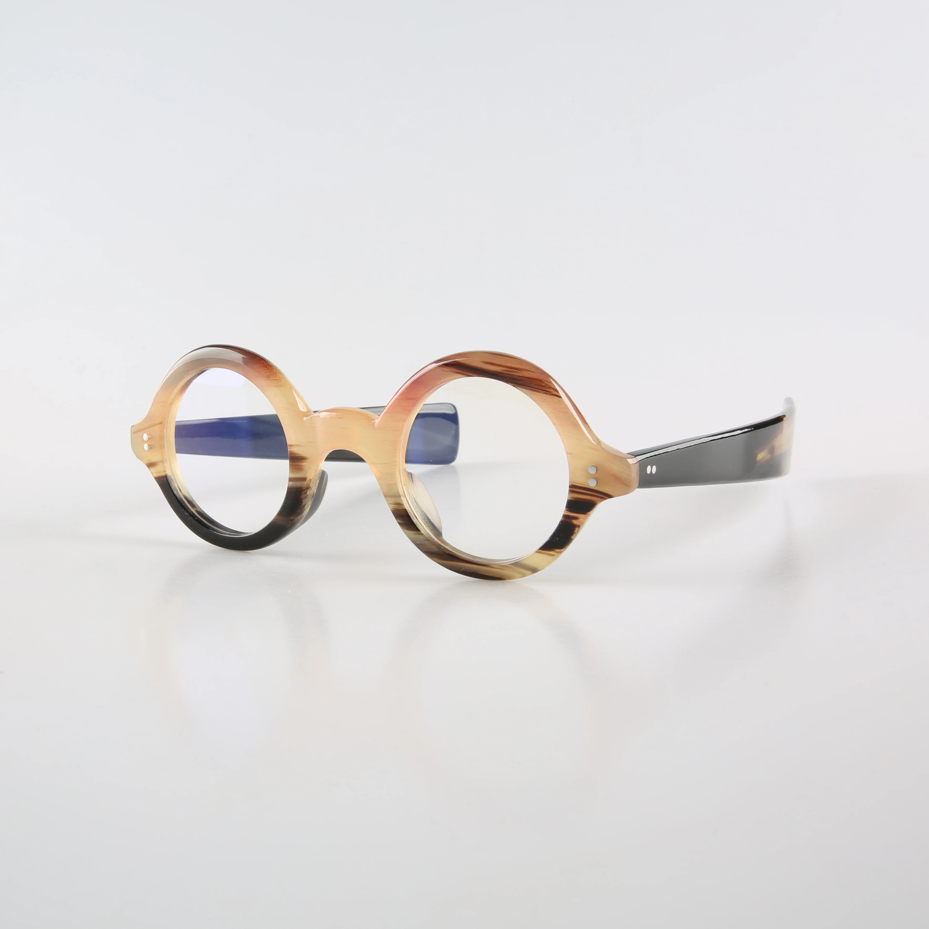 Eyeglasses Frame Unique Round Striped Retro Handmade 100% Natural Horn Reading Eyeglass Frames Clear Glasses Classic Eyewear
Eyeglasses Frame Unique Round Striped Retro Handmade 100% Natural Horn Reading Eyeglass Frames Clear Glasses Classic Eyewear