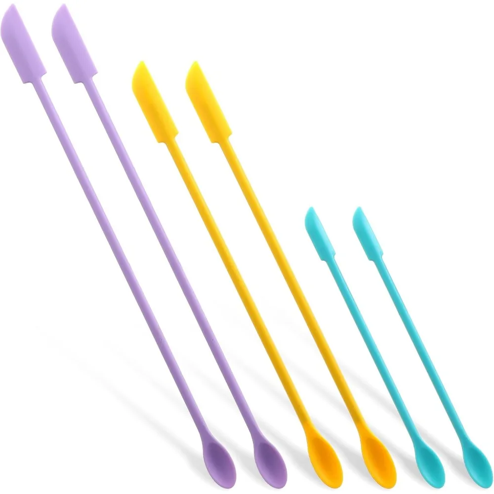 6-Piece Silicone Spatula Set for Beauty and Kitchen Use, Multicolor Mini Scrapers
6-Piece Silicone Spatula Set for Beauty and Kitchen Use, Multicolor Mini Scrapers