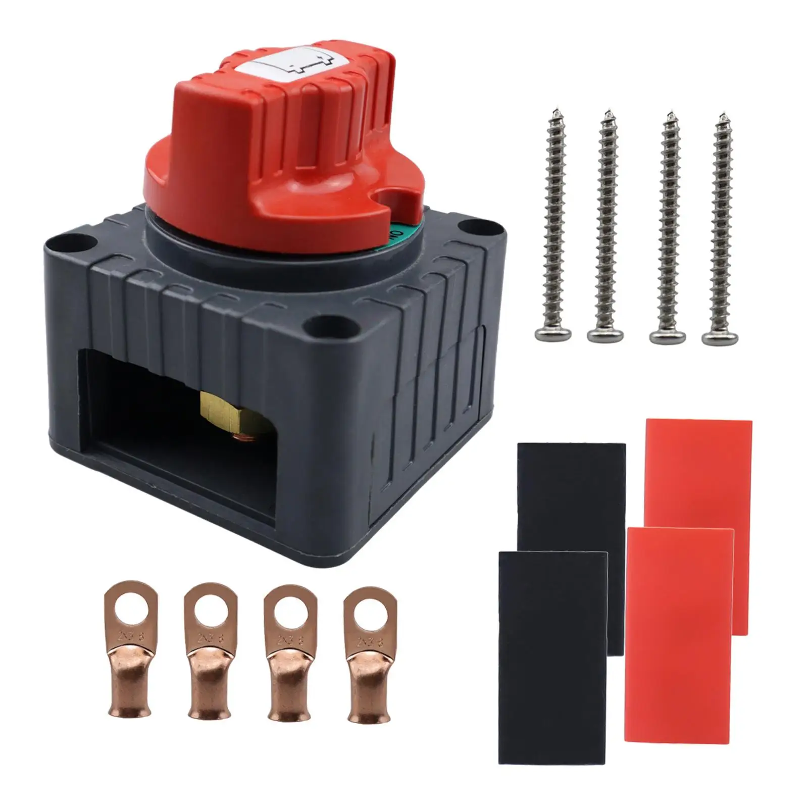 Battery Isolator Disconnect Switch Kit Heavy Duty ABS Plastic Metal 300A Replacement for Car Boat RV Marine Applications
Battery Isolator Disconnect Switch Kit Heavy Duty ABS Plastic Metal 300A Replacement for Car Boat RV Marine Applications