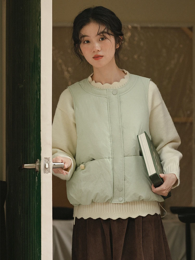 Nesoulum женский пуховый жилет Milk een Svel Jaet верхняя одежда в стиле ретро Sle маленький размер пригородный круглый Ne на одной пуговице
Nesoulum женский пуховый жилет Milk een Svel Jaet верхняя одежда в стиле ретро Sle маленький размер пригородный круглый Ne на одной пуговице