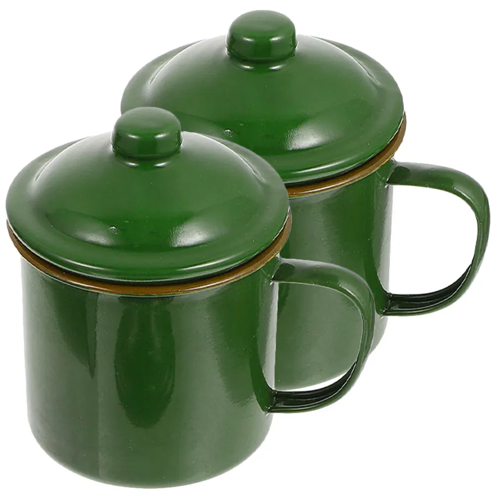 2Pcs Enamel Cups Elegant Vintage Style Dishwasher Safe Anti Slip Handle Small Mugs for Coffee Tea Milk Water Outdoor
2Pcs Enamel Cups Elegant Vintage Style Dishwasher Safe Anti Slip Handle Small Mugs for Coffee Tea Milk Water Outdoor