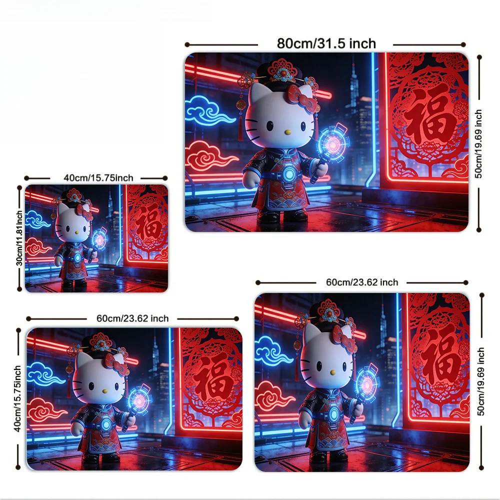 Cyberpunk Hello Kitty Chinese Style Dish Drying Mat, Non-Slip Rubber Base, Washable Cloth Surface, Kitchen Counter Pad
Cyberpunk Hello Kitty Chinese Style Dish Drying Mat, Non-Slip Rubber Base, Washable Cloth Surface, Kitchen Counter Pad