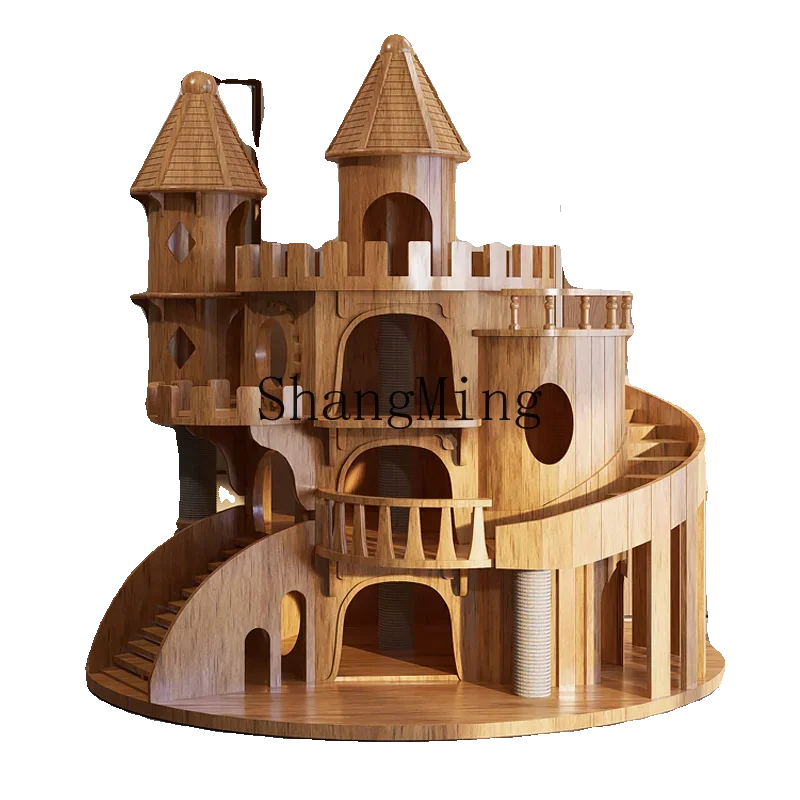 CLLlarge castle full solid wood cat climbing frame integrated luxury cat villa
CLLlarge castle full solid wood cat climbing frame integrated luxury cat villa