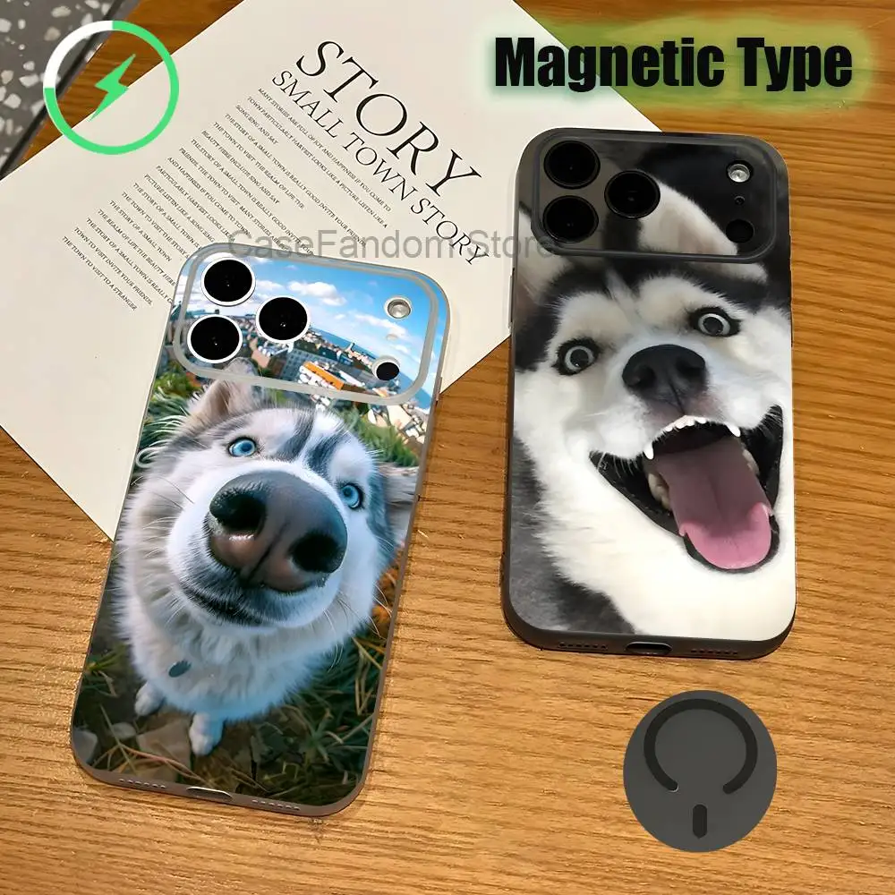 Husky Puppy Dog Shockproof Transparent gray Phone Case For iPhone 17,16,15,14,13,12,11,Pro,Max,Plus,Magnetic Charging
Husky Puppy Dog Shockproof Transparent gray Phone Case For iPhone 17,16,15,14,13,12,11,Pro,Max,Plus,Magnetic Charging