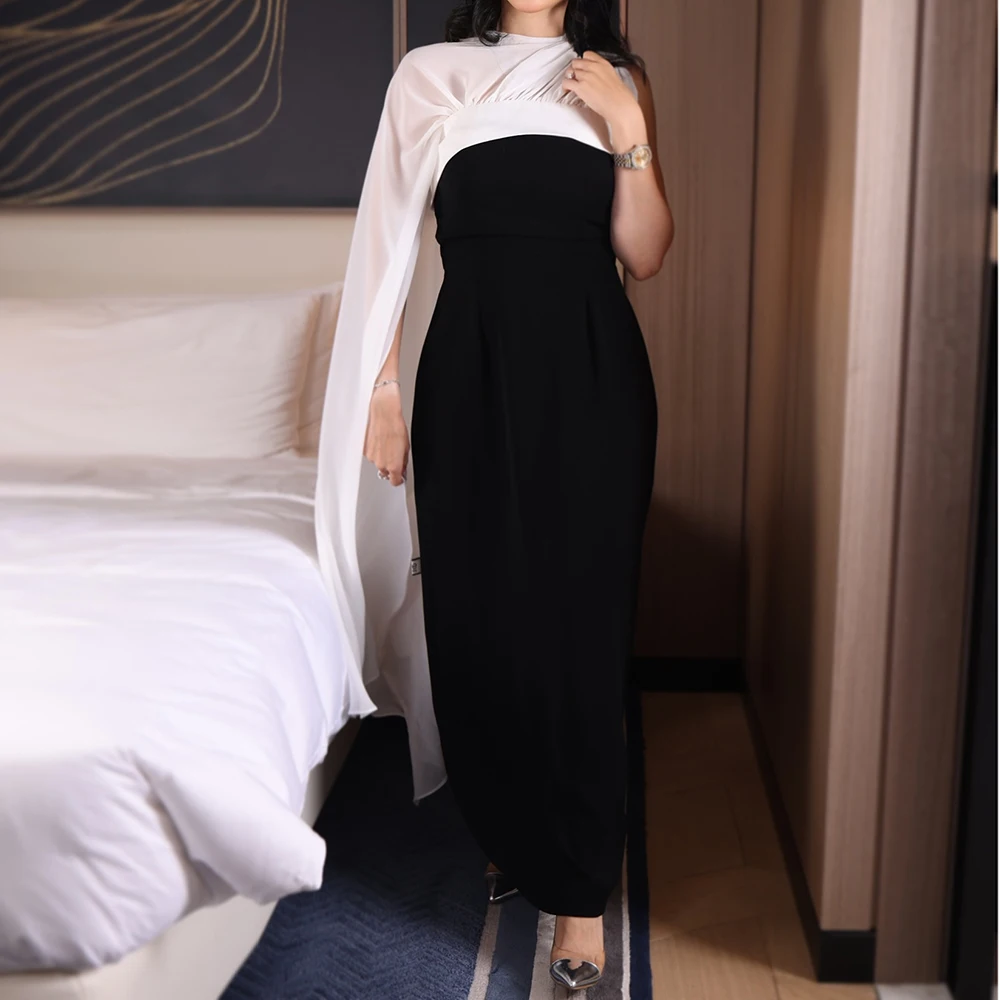 Прямые вечерние платья по индивидуальному заказу, длиной до щиколотки, с высоким воротником, без рукавов, платье для выпускного вечера, простое модное повседневное вечернее платье с драпировкой
Прямые вечерние платья по индивидуальному заказу, длиной до щиколотки, с высоким воротником, без рукавов, платье для выпускного вечера, простое модное повседневное вечернее платье с драпировкой