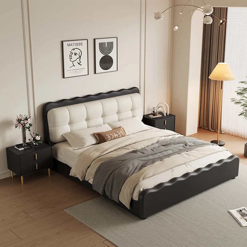 French Aesthetics Bed Trendy Bedroom Modern Simple Princess Italian Bed Sleeping Light Luxury Designer Double Bed Home Furniture
French Aesthetics Bed Trendy Bedroom Modern Simple Princess Italian Bed Sleeping Light Luxury Designer Double Bed Home Furniture