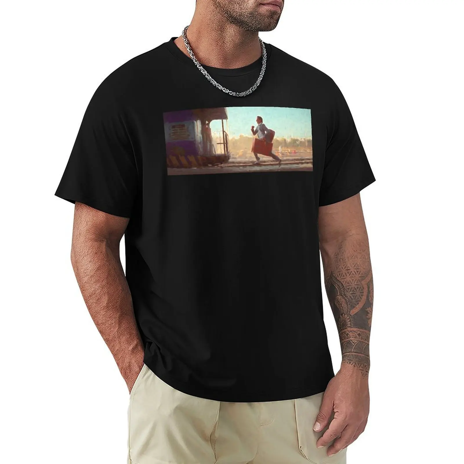 Running after The Darjeeling Limited train painting T-Shirt Blouse fashion shirts heavyweights t shirt for men
Running after The Darjeeling Limited train painting T-Shirt Blouse fashion shirts heavyweights t shirt for men