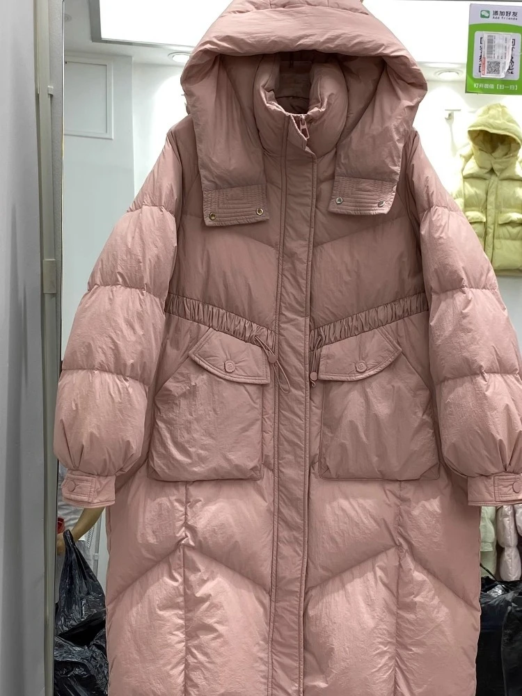 2025 New Down Jacket Padded Clothes Mid-Length Women Winter Thickened Loose Fashionable Hooded White Puffer Coat Ladies Trendy
2025 New Down Jacket Padded Clothes Mid-Length Women Winter Thickened Loose Fashionable Hooded White Puffer Coat Ladies Trendy