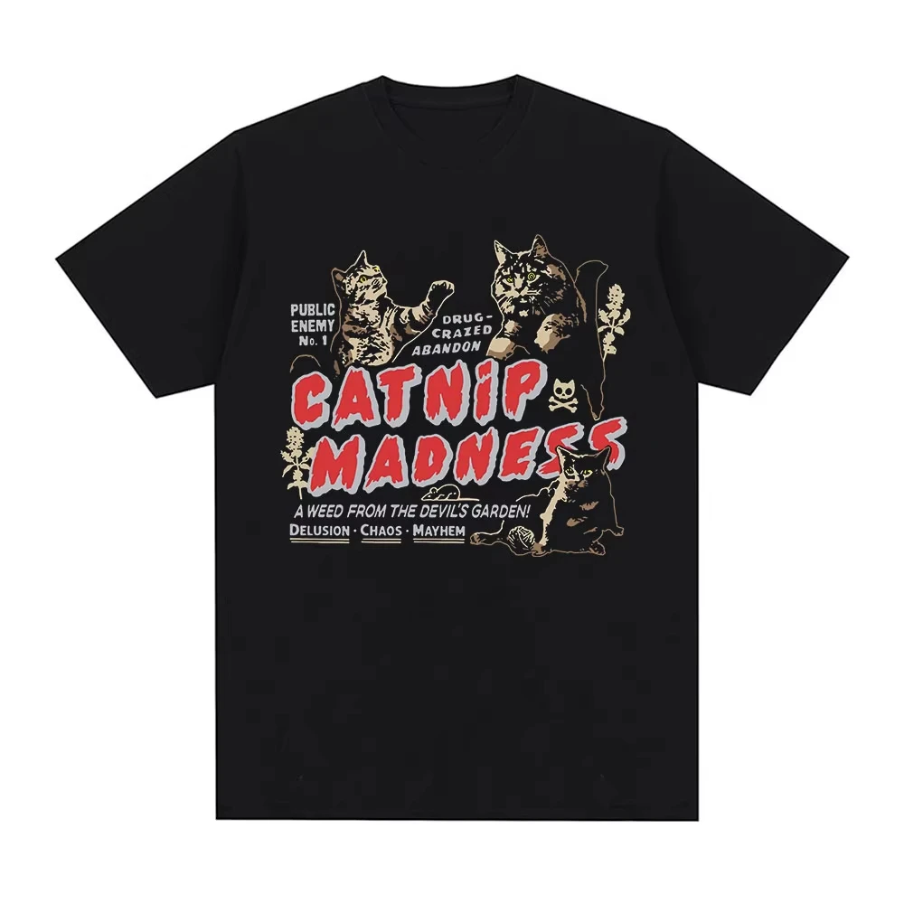 Футболка с милыми животными из кошачьей мяты, креативный дизайн, футболки с короткими рукавами и забавным котом, мужские и женские модные хлопковые футболки большого размера
Футболка с милыми животными из кошачьей мяты, креативный дизайн, футболки с короткими рукавами и забавным котом, мужские и женские модные хлопковые футболки большого размера