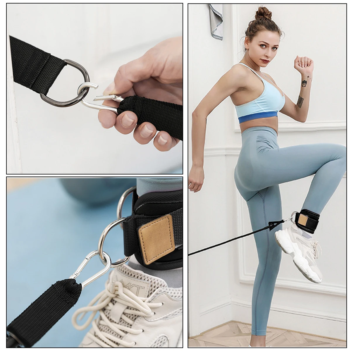 Ankle Strap for Training Fitness Equipment Foot Rings Fixed Support Brace Leggings Buckle Legs Pull Rope Accessory Sweat
Ankle Strap for Training Fitness Equipment Foot Rings Fixed Support Brace Leggings Buckle Legs Pull Rope Accessory Sweat