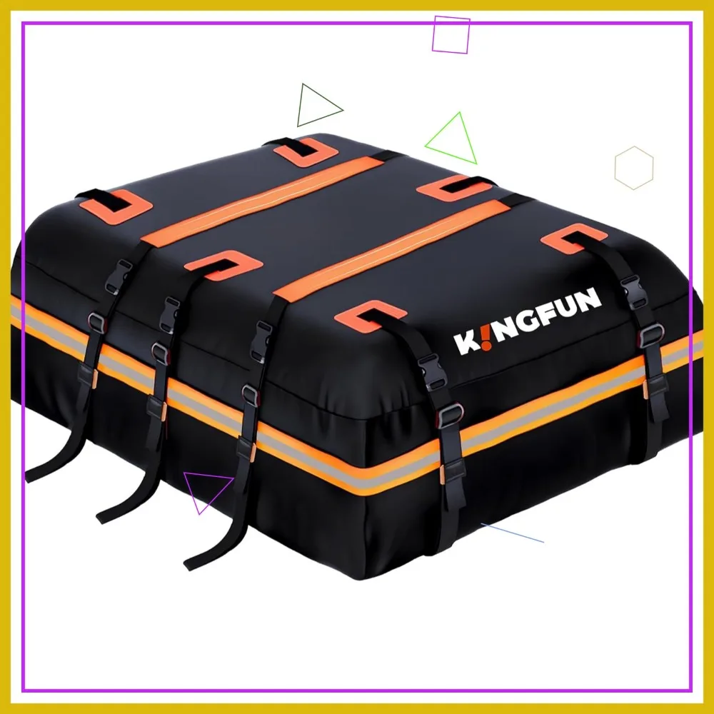 15 Cubic Feet Waterproof Car Roof Bag – Universal Fit, Anti-Slip Mat & 8 Straps Included
15 Cubic Feet Waterproof Car Roof Bag – Universal Fit, Anti-Slip Mat & 8 Straps Included