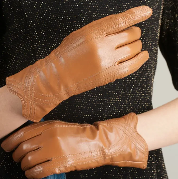 Women's Sheepskin Gloves Winter Warm Plus Velvet Short Thin Touch Screen Driving Color Women's Leather Gloves Good Quality
Women's Sheepskin Gloves Winter Warm Plus Velvet Short Thin Touch Screen Driving Color Women's Leather Gloves Good Quality