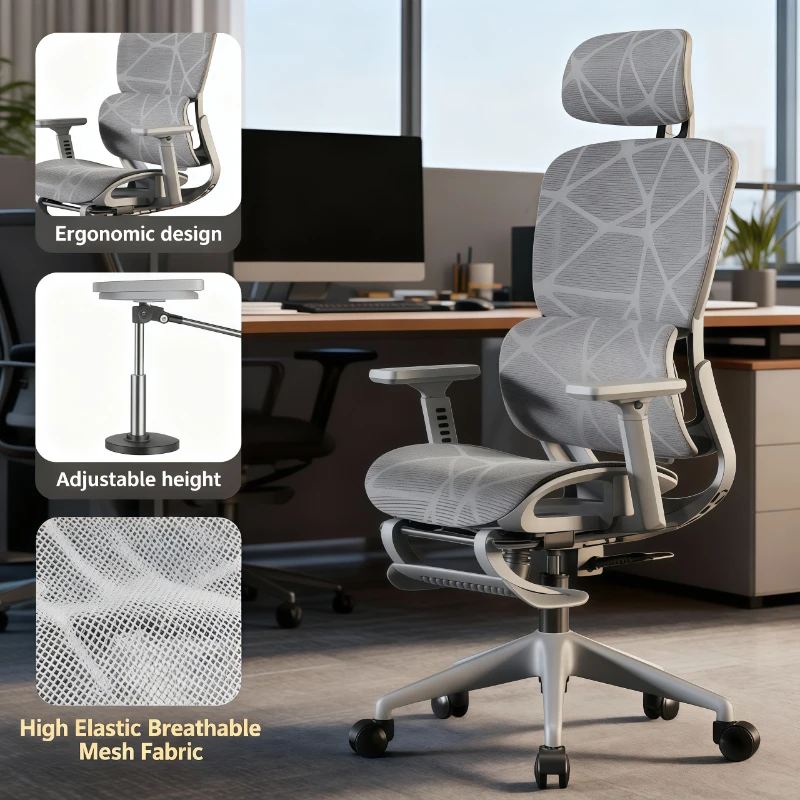Ergonomic Computer Desk Chair Breathable Mesh Back Lumbar Support Adjustable Height Armrest Swivel Rolling Casters Home Office
Ergonomic Computer Desk Chair Breathable Mesh Back Lumbar Support Adjustable Height Armrest Swivel Rolling Casters Home Office
