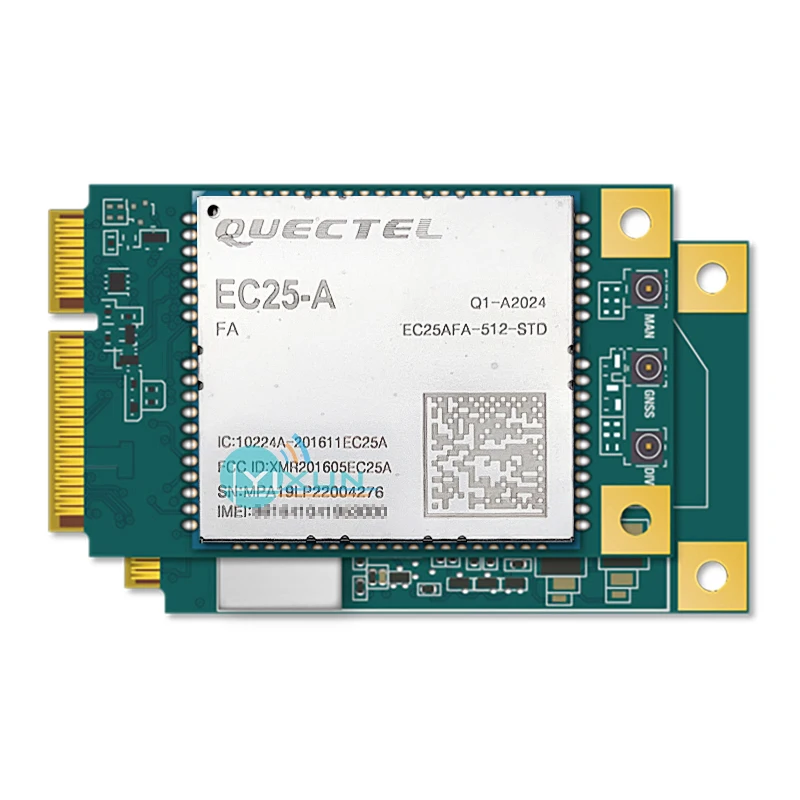 Quectel EC25-A EC25 Mini Pcie LTE CAT4 4G модуль LTE-FDD B2/B4/B12 WCDMA B2/B4/B5 Северная Америка AT&T/ T-Mobile/ Rogers/ Telus
Quectel EC25-A EC25 Mini Pcie LTE CAT4 4G модуль LTE-FDD B2/B4/B12 WCDMA B2/B4/B5 Северная Америка AT&T/ T-Mobile/ Rogers/ Telus