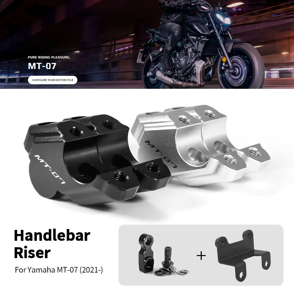 For Yamaha MT-07 MT07 MT 07 2021 2022 2023 2024 2025 Motorcycle Handlebar Riser Drag Handle Bar Clamp Extend Adapter
For Yamaha MT-07 MT07 MT 07 2021 2022 2023 2024 2025 Motorcycle Handlebar Riser Drag Handle Bar Clamp Extend Adapter