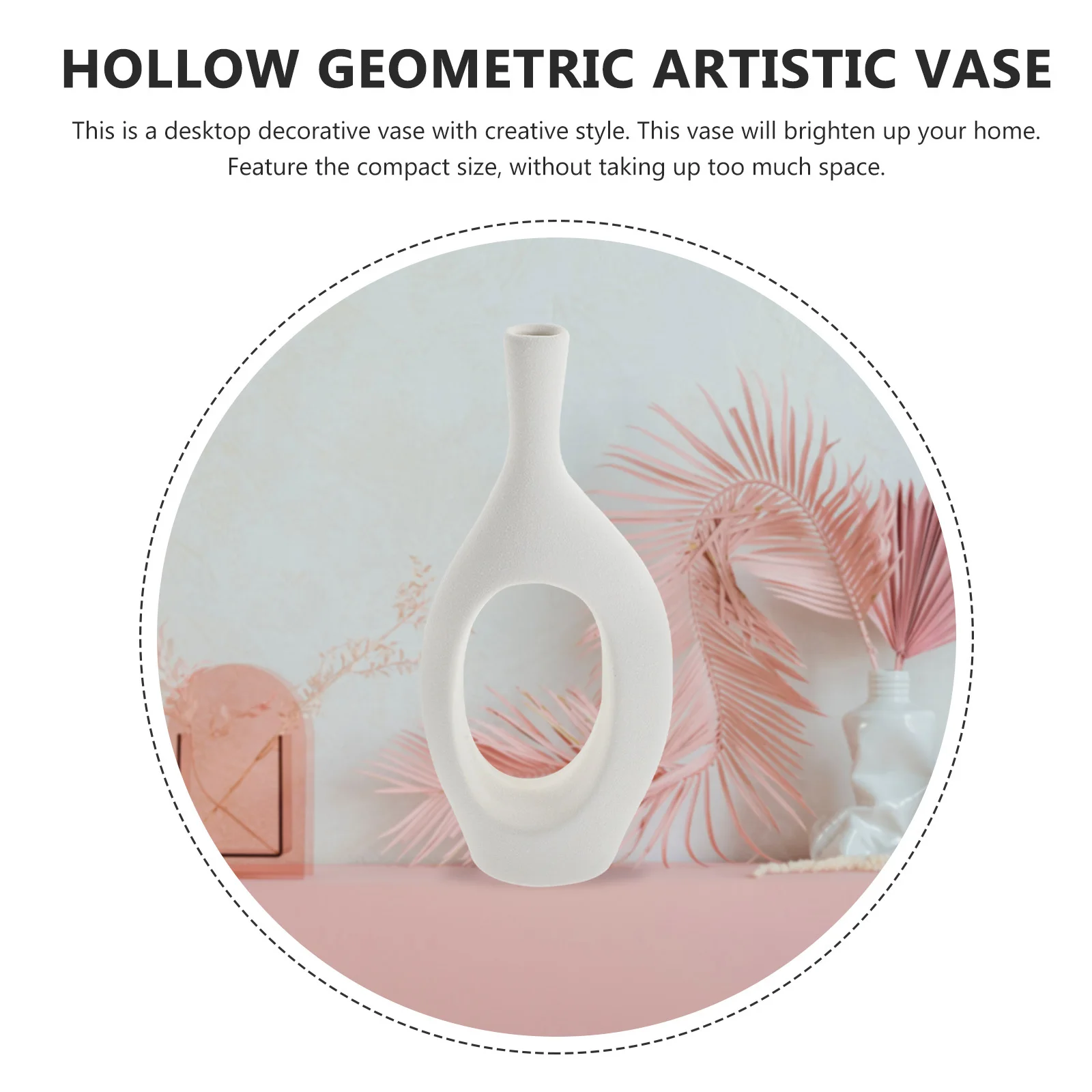 Ceramic Hollow Vase Creative White Desktop Decorative Flower Container Home Office Vase Dried Flower Holder Artistic Ornament
Ceramic Hollow Vase Creative White Desktop Decorative Flower Container Home Office Vase Dried Flower Holder Artistic Ornament