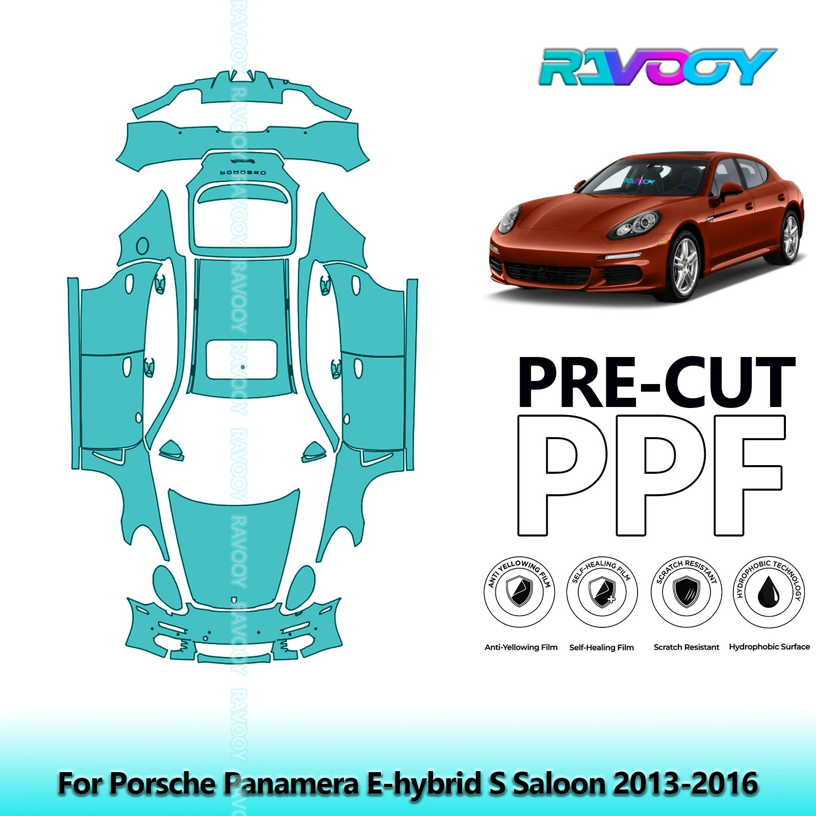 8.5Mil Precut PPF Paint Protection Film Full Vehicle Clear Bra For Porsche Panamera E-hybrid S Saloon 2013-2016
8.5Mil Precut PPF Paint Protection Film Full Vehicle Clear Bra For Porsche Panamera E-hybrid S Saloon 2013-2016