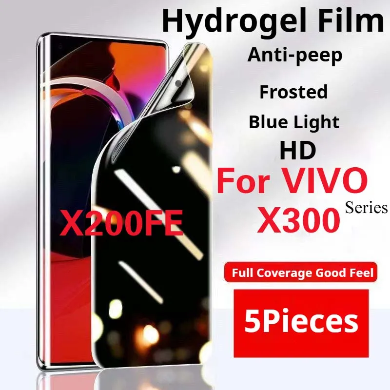 X200FE Защитная пленка для экрана VIVO X300Pro, матовая гидрогелевая пленка X300 Pro, полное покрытие, мягкая HD, антиподглядывающая X200fe, синяя
X200FE Защитная пленка для экрана VIVO X300Pro, матовая гидрогелевая пленка X300 Pro, полное покрытие, мягкая HD, антиподглядывающая X200fe, синяя