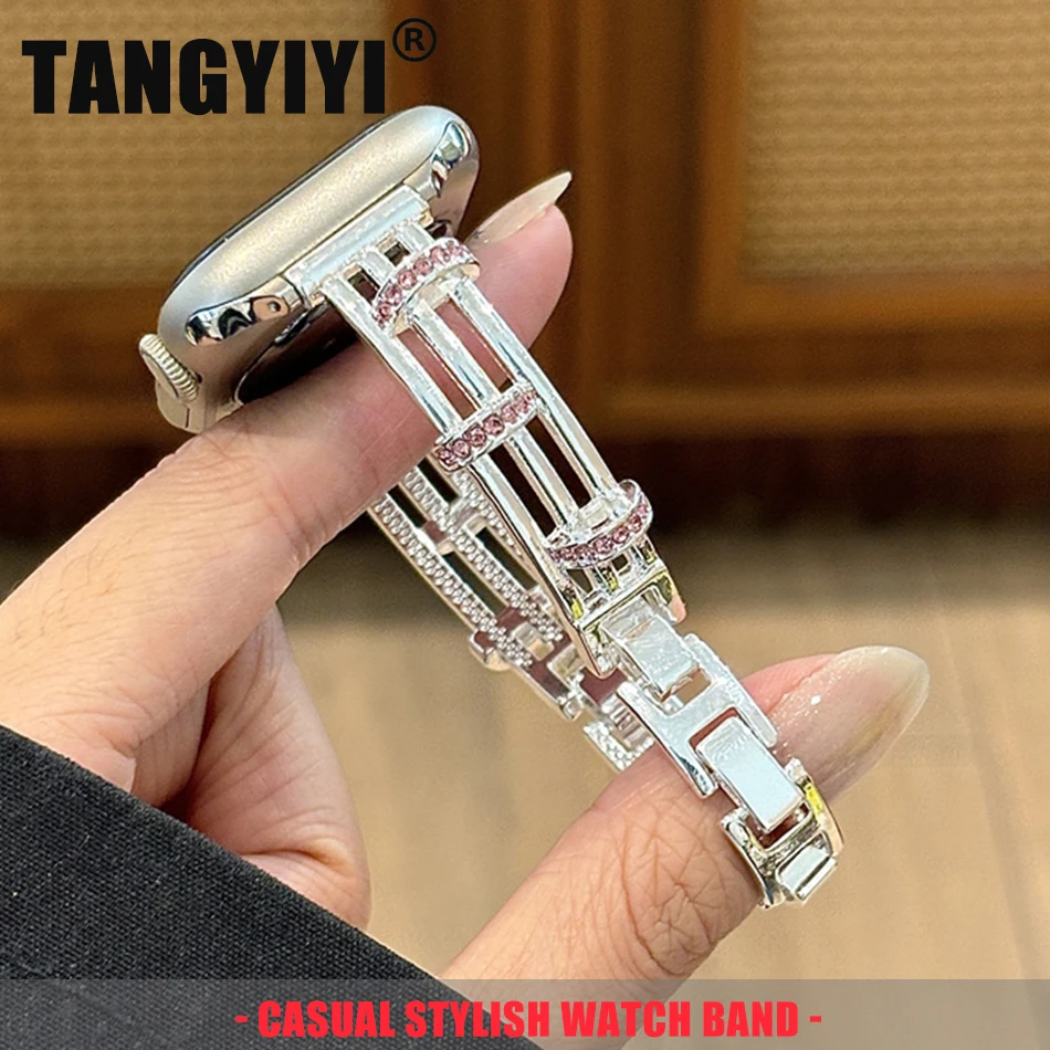 Luxury Diamond Loop Bracelet Band For Apple Watch Series S11/10/9/8/7/6/5/SE/Ultra Metal Strap iWatch 49/46/45/44/42/41/40/38mm
Luxury Diamond Loop Bracelet Band For Apple Watch Series S11/10/9/8/7/6/5/SE/Ultra Metal Strap iWatch 49/46/45/44/42/41/40/38mm