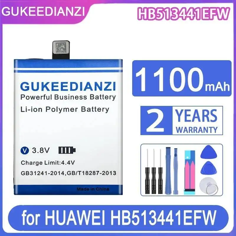 Экологически чистый аккумулятор для часов HB513441EFW для Huawei 1100 мАч, надежная замена
Экологически чистый аккумулятор для часов HB513441EFW для Huawei 1100 мАч, надежная замена