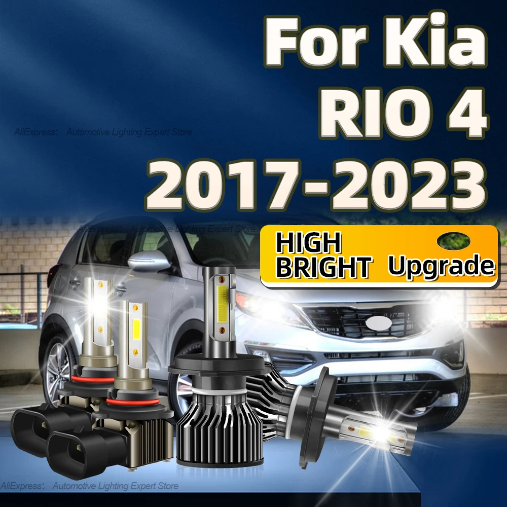 4Pcs LED Car Headlights Bulbs 6000K H4 HB4 Fog Lights Kit 40000LM High Bright For Kia RIO 4 2017 2018 2019 2020 2021 2022 2023
4Pcs LED Car Headlights Bulbs 6000K H4 HB4 Fog Lights Kit 40000LM High Bright For Kia RIO 4 2017 2018 2019 2020 2021 2022 2023