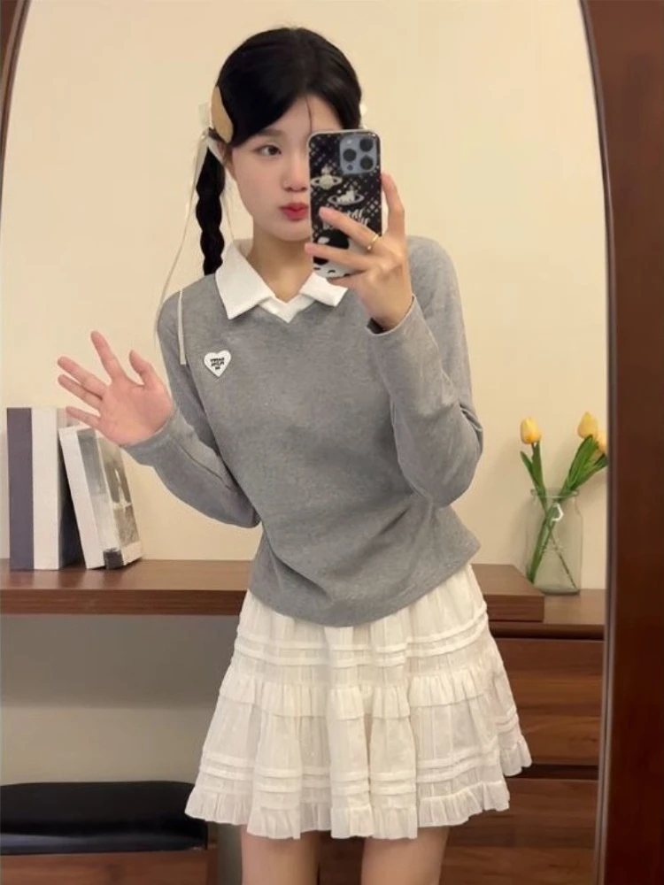 Футболка-поло в студенческом стиле с длинным рукавом для женщин, с вышитыми буквами, из мягкого хлопка, с регулируемой талией
Футболка-поло в студенческом стиле с длинным рукавом для женщин, с вышитыми буквами, из мягкого хлопка, с регулируемой талией