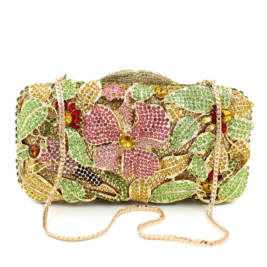 Crystal Evening Clutch Women Luxury Boutique Sparkling Diamond Flower Shape Purses Handbags Wedding Party Chains Shoulder Bags 
Crystal Evening Clutch Women Luxury Boutique Sparkling Diamond Flower Shape Purses Handbags Wedding Party Chains Shoulder Bags