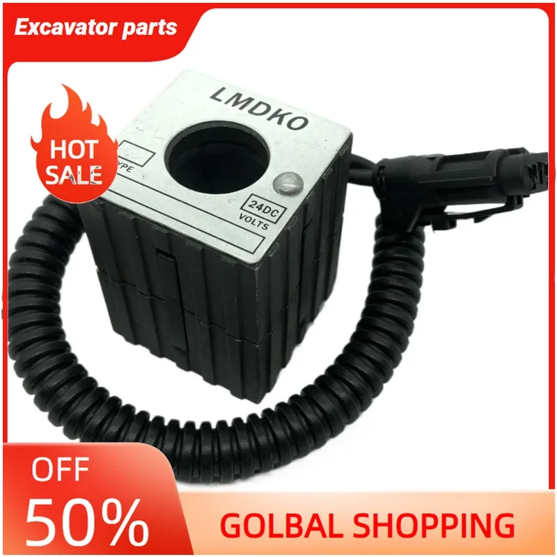 1pc excavator coil solenoid valve coil DC12V DC24V(DC12V)
1pc excavator coil solenoid valve coil DC12V DC24V(DC12V)