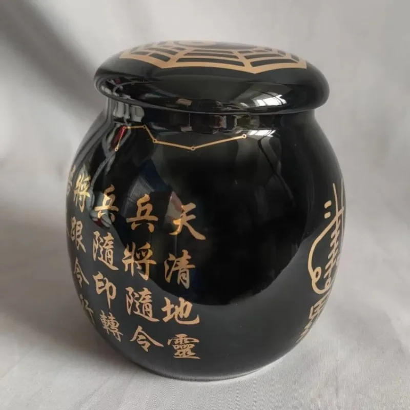 LH gold character ancient culture ceramic jar feng shui ornament gossip jar jar
LH gold character ancient culture ceramic jar feng shui ornament gossip jar jar
