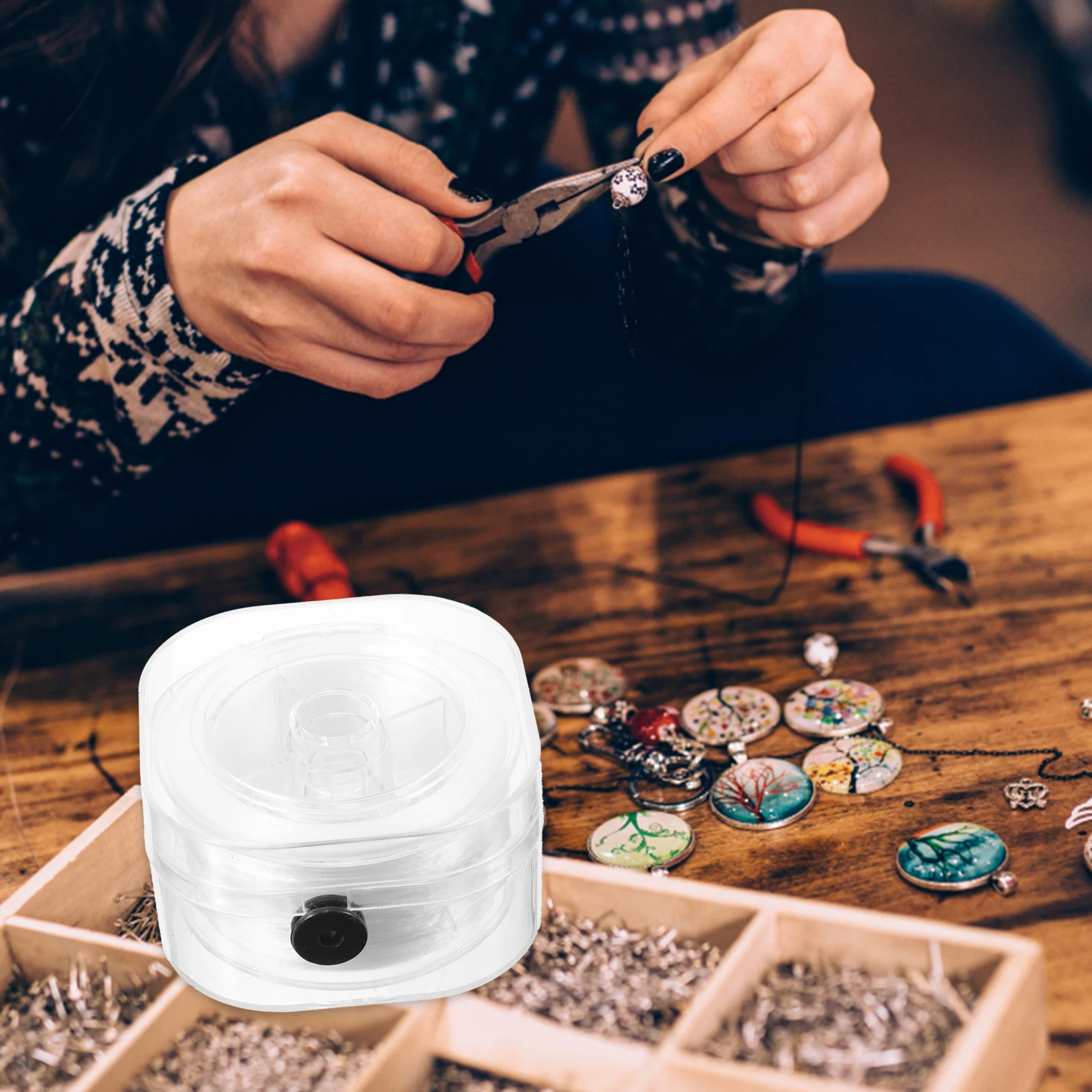 Crystal Elastic White Flat ex Beading Wire DIY Jewelry String Bracelet Rope Rope For Jewelry Thread For Necklaces 
Crystal Elastic White Flat ex Beading Wire DIY Jewelry String Bracelet Rope Rope For Jewelry Thread For Necklaces