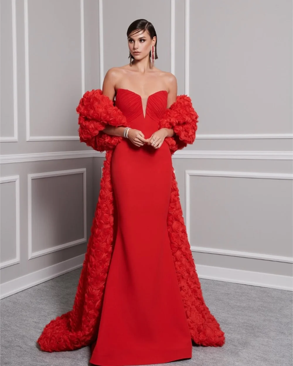 Customized High Quality Women Jersey Ruched Pleat Mermaid Evening Dresses Classic Sweetheart Sleeveless Floor Lenght Party Gowns
Customized High Quality Women Jersey Ruched Pleat Mermaid Evening Dresses Classic Sweetheart Sleeveless Floor Lenght Party Gowns
