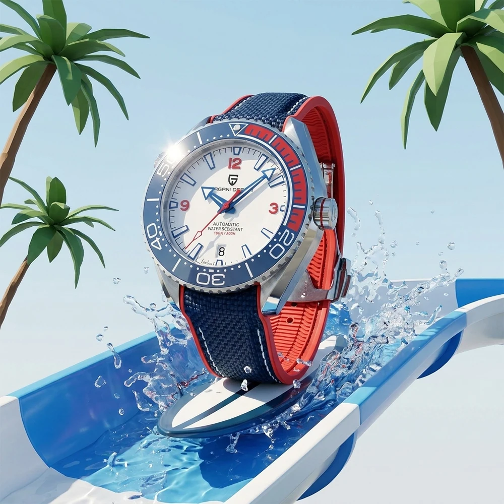 Luxury PAGANI DESIGN Men Diving AutomaticWatch Rotating Bezel 10ATMWaterproof Luminous Sport Mechanical watches for man+Gift Box
Luxury PAGANI DESIGN Men Diving AutomaticWatch Rotating Bezel 10ATMWaterproof Luminous Sport Mechanical watches for man+Gift Box