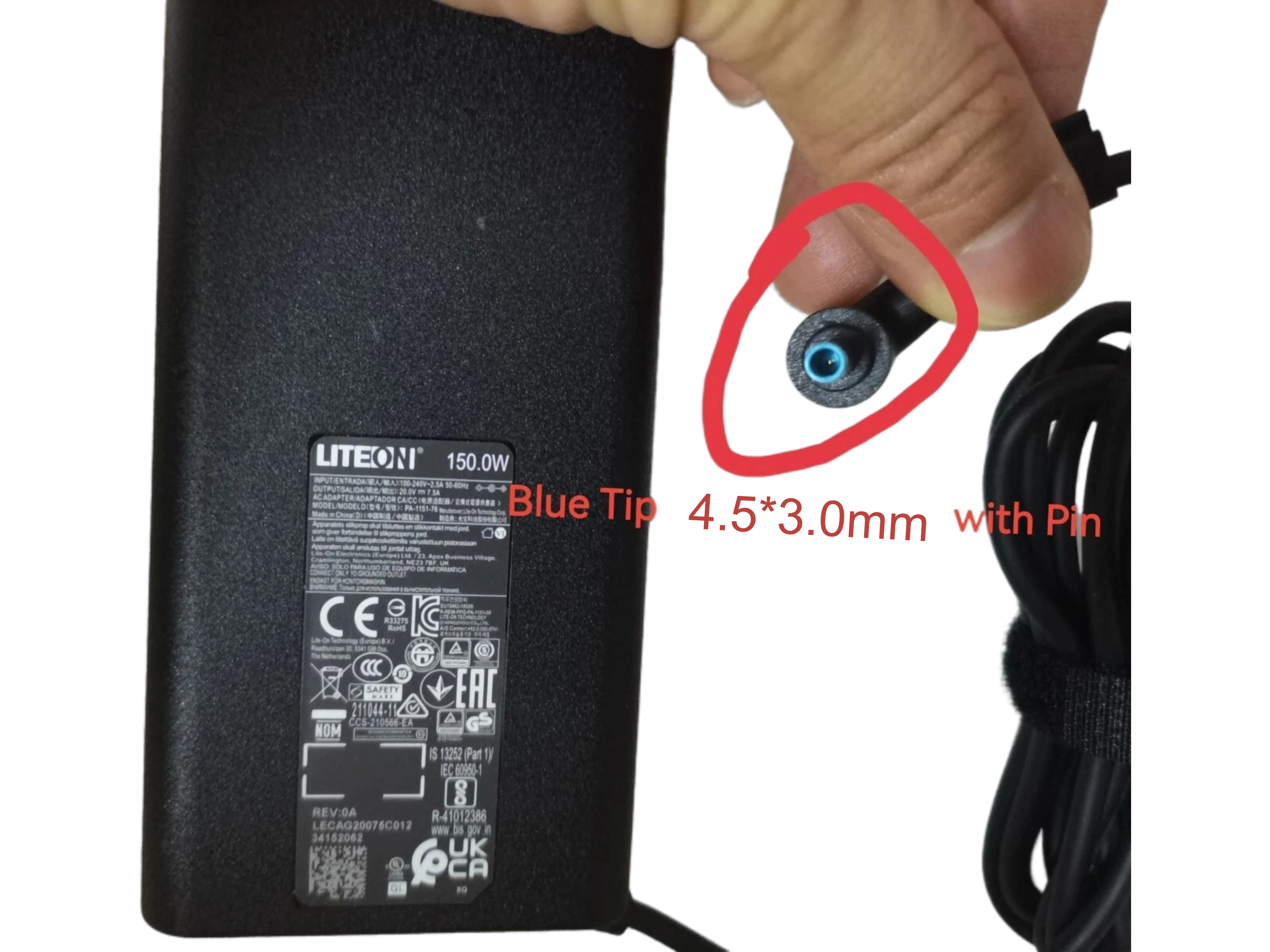 LITEON PA-1151-76 AC Adapter 20V 7.5A 150W 4.5x3.0mm Laptop Charger Power Supply 
LITEON PA-1151-76 AC Adapter 20V 7.5A 150W 4.5x3.0mm Laptop Charger Power Supply