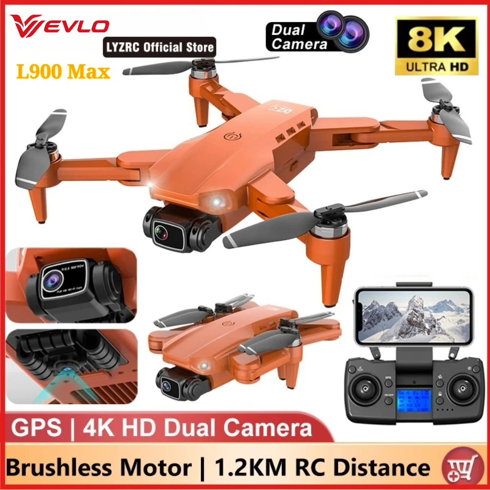 VEVLO 2026 New L900 Max 8K HD Dual Camera GPS Drone 5G WiFi Brushless Motor FPV Foldable Aerial Photography Quadcopter
VEVLO 2026 New L900 Max 8K HD Dual Camera GPS Drone 5G WiFi Brushless Motor FPV Foldable Aerial Photography Quadcopter