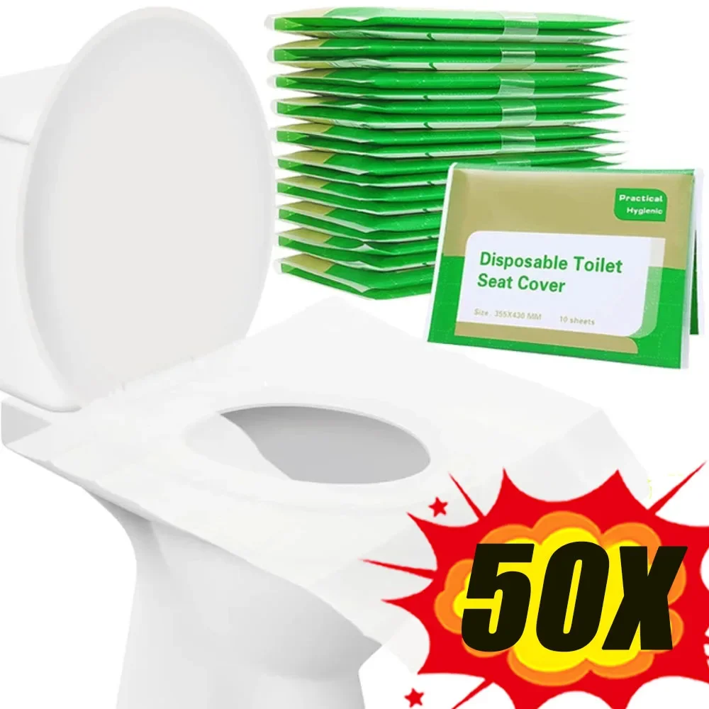1-50pcs/lot Disposable Toilet Seat Cover Portable Closestool Mat Water-soluble Safety for Travel Camping Bathroom Accessiories
1-50pcs/lot Disposable Toilet Seat Cover Portable Closestool Mat Water-soluble Safety for Travel Camping Bathroom Accessiories
