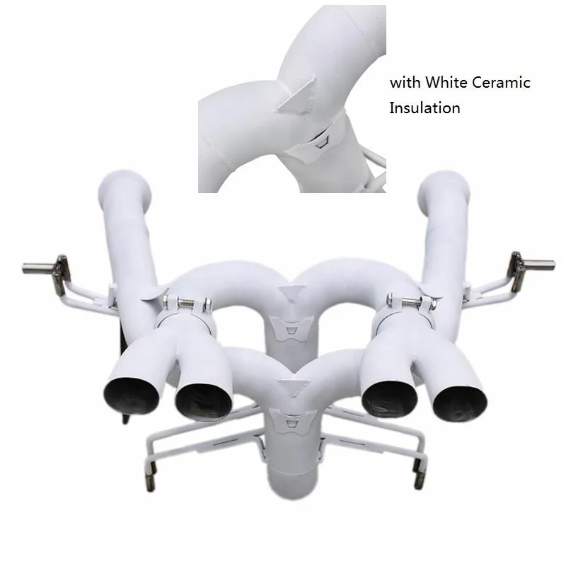 Race Non Valved Exhaust Pipes With White Ceramic Insulation For Lamborghini Revuelto 6.5L V12 2023-2025 Stainless Steel Catback
Race Non Valved Exhaust Pipes With White Ceramic Insulation For Lamborghini Revuelto 6.5L V12 2023-2025 Stainless Steel Catback