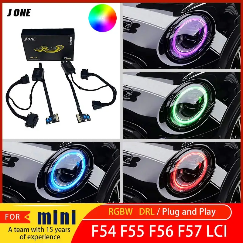RGB daytime running light chips for BMW Mini F55 F56 F57 F54, LED headlights in red, amber, and multicolor, plug-and-play DRL
RGB daytime running light chips for BMW Mini F55 F56 F57 F54, LED headlights in red, amber, and multicolor, plug-and-play DRL