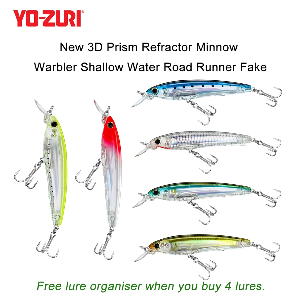 Japan YO-ZURI Mino 3D Prismatic Refractor R1409 Bass Warbler Shallow Water Road Runner False Bait Hard Bait
Japan YO-ZURI Mino 3D Prismatic Refractor R1409 Bass Warbler Shallow Water Road Runner False Bait Hard Bait