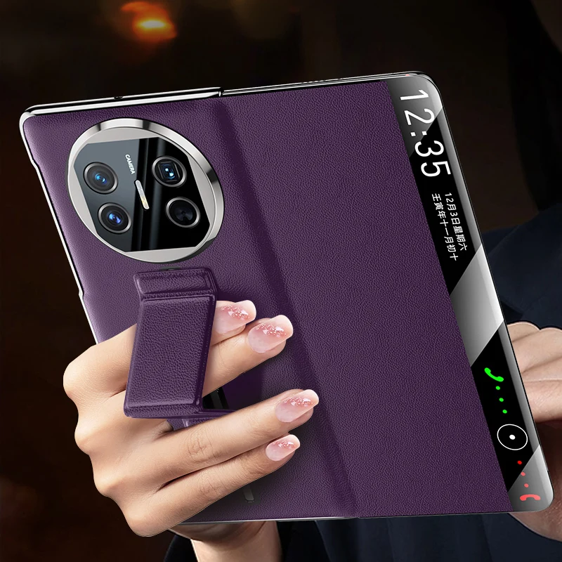 LANGSIDI Cowhide Genuine Leather Magnetic Smart flip case for Huawei Mate X5 Luxury Wriststrap bracket Stand Leather Cover
LANGSIDI Cowhide Genuine Leather Magnetic Smart flip case for Huawei Mate X5 Luxury Wriststrap bracket Stand Leather Cover