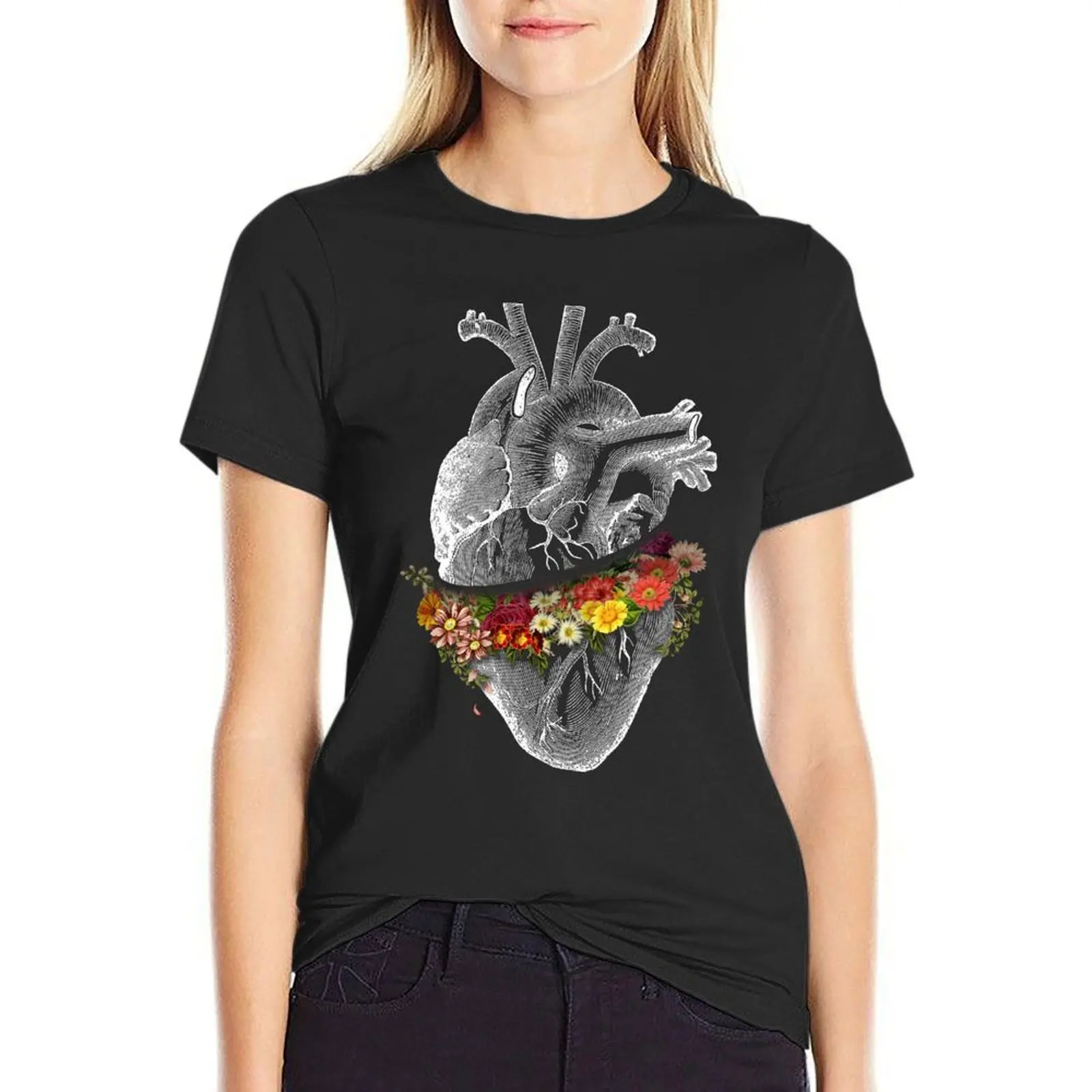 Vintage Heart Flower Collage by Tobe Fonseca T-Shirt cute tops sports fans t shirts for Women
Vintage Heart Flower Collage by Tobe Fonseca T-Shirt cute tops sports fans t shirts for Women