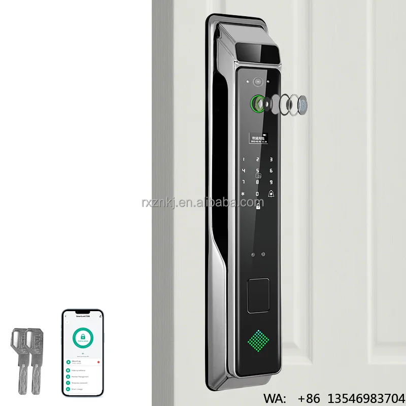 Tuya App Video Intercom Electric Digital Fingerprint Automatic Wifi Biometric Smart Door Lock With Camera and Doorbell
Tuya App Video Intercom Electric Digital Fingerprint Automatic Wifi Biometric Smart Door Lock With Camera and Doorbell