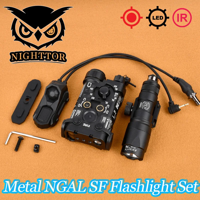 M300 Flashlight M300A Surfire Metal NGAL SF WADSN Red Dot IR Aiming Green Blue Indicator White Strobe LED Scout Light Accessory
M300 Flashlight M300A Surfire Metal NGAL SF WADSN Red Dot IR Aiming Green Blue Indicator White Strobe LED Scout Light Accessory
