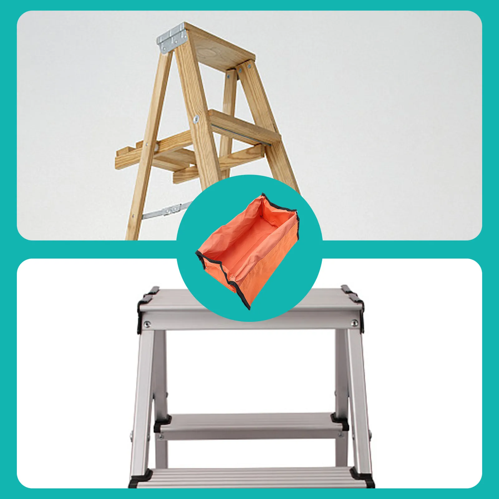 1Pcs Orange Stepladder Bag Retractable Ladder Tool Organizer Large Capacity Reinforced Buckle Heavy Duty Wear-Resistant
1Pcs Orange Stepladder Bag Retractable Ladder Tool Organizer Large Capacity Reinforced Buckle Heavy Duty Wear-Resistant