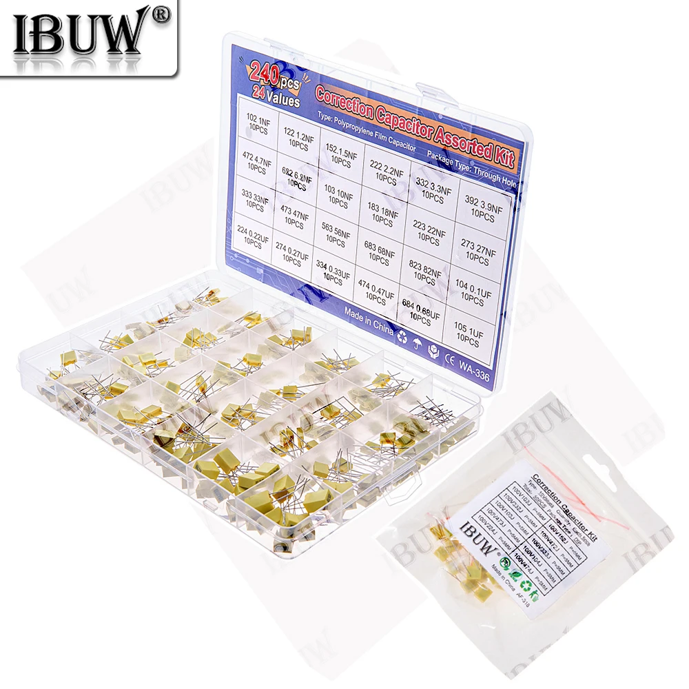 Комплект полипропиленовой защитной пластиковой пленки 100nf 220nf 10nf 47nf 22nf 1nf 0.47uf 0.1uf 330nf Корректирующий конденсатор 1.5nf 18nf 0.33uf
Комплект полипропиленовой защитной пластиковой пленки 100nf 220nf 10nf 47nf 22nf 1nf 0.47uf 0.1uf 330nf Корректирующий конденсатор 1.5nf 18nf 0.33uf