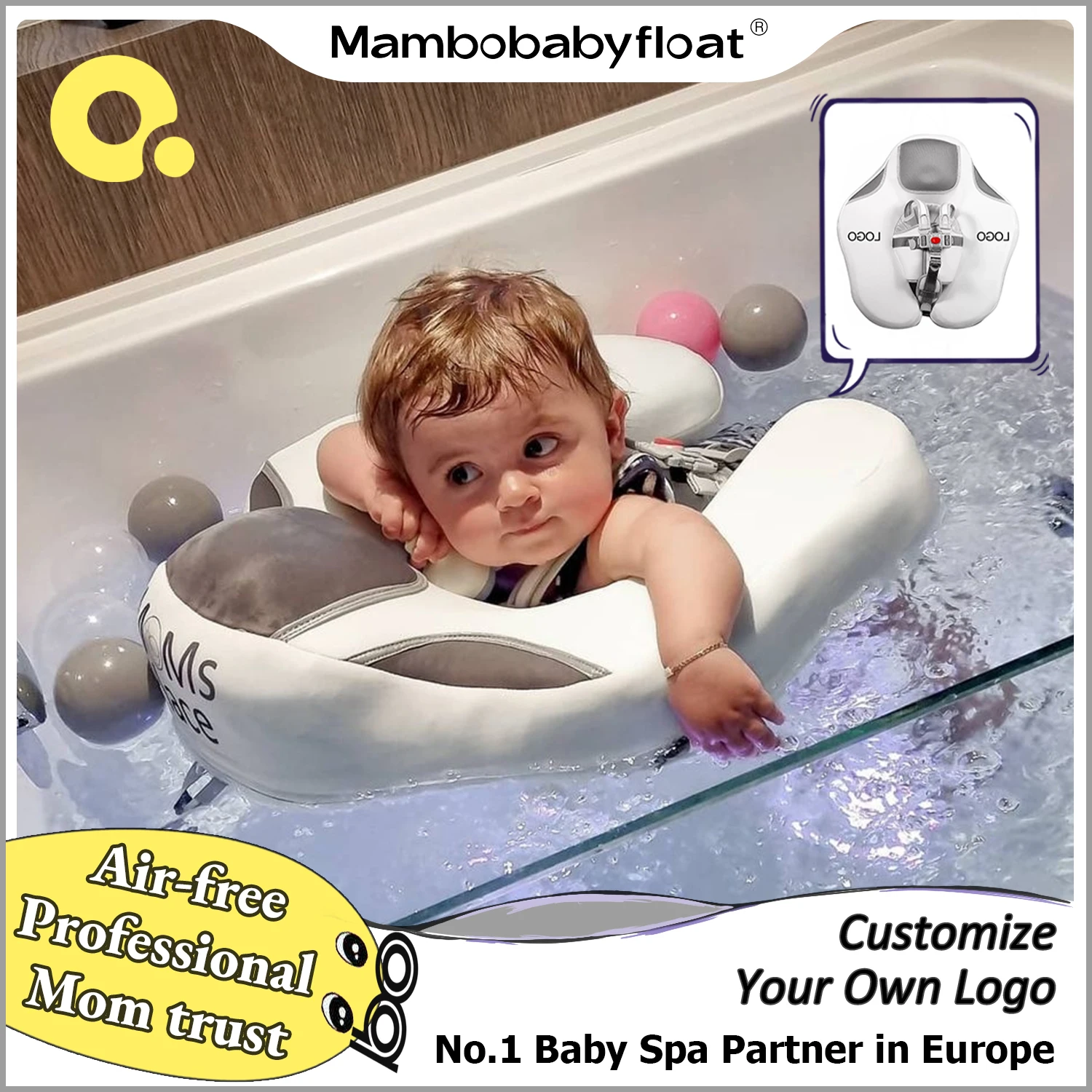 Mambobaby Air-Free Baby Spa Customized Logo Baby Action & Toy Figures
Mambobaby Air-Free Baby Spa Customized Logo Baby Action & Toy Figures