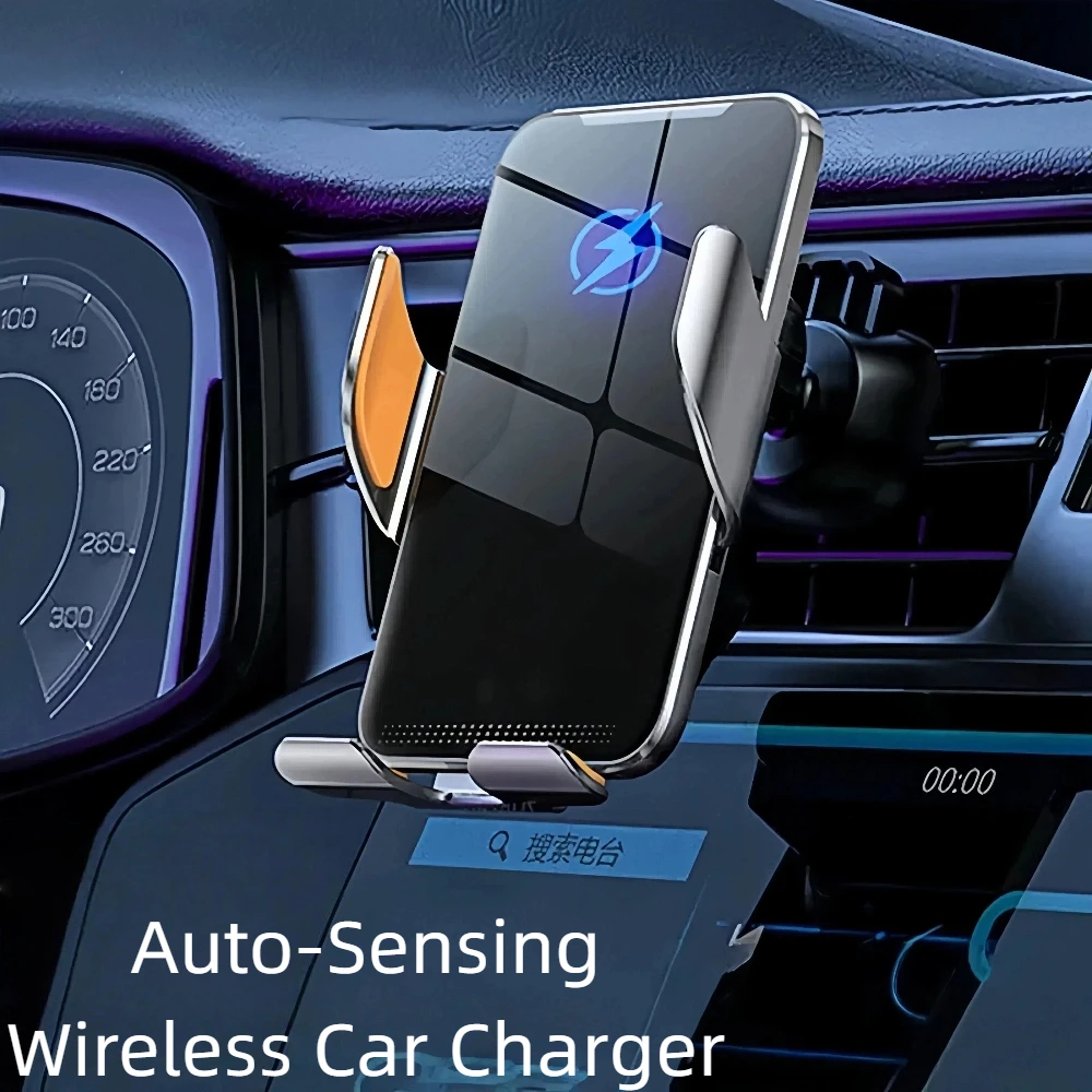 15W Auto-Sensing Wireless Car Charger Mount,360° Rotation Air Vent Phone Holder for iPhone 15 Pro/Samsung S23 Ultra,Silver/Blue
15W Auto-Sensing Wireless Car Charger Mount,360° Rotation Air Vent Phone Holder for iPhone 15 Pro/Samsung S23 Ultra,Silver/Blue