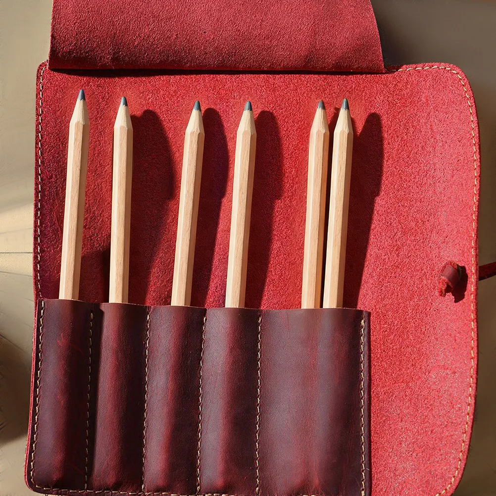 Vintage Dark Red Pen Pouch Professional Handmade Roll Case for Fountain Ballpoint Rollerball Pen College Office Pencil
Vintage Dark Red Pen Pouch Professional Handmade Roll Case for Fountain Ballpoint Rollerball Pen College Office Pencil