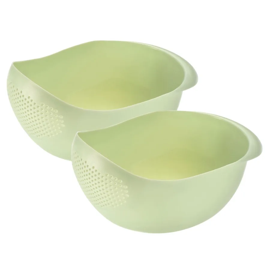 Kitchen Colander Bowl Set 2PCS Strainer for Draining Pasta Vegetable
Kitchen Colander Bowl Set 2PCS Strainer for Draining Pasta Vegetable