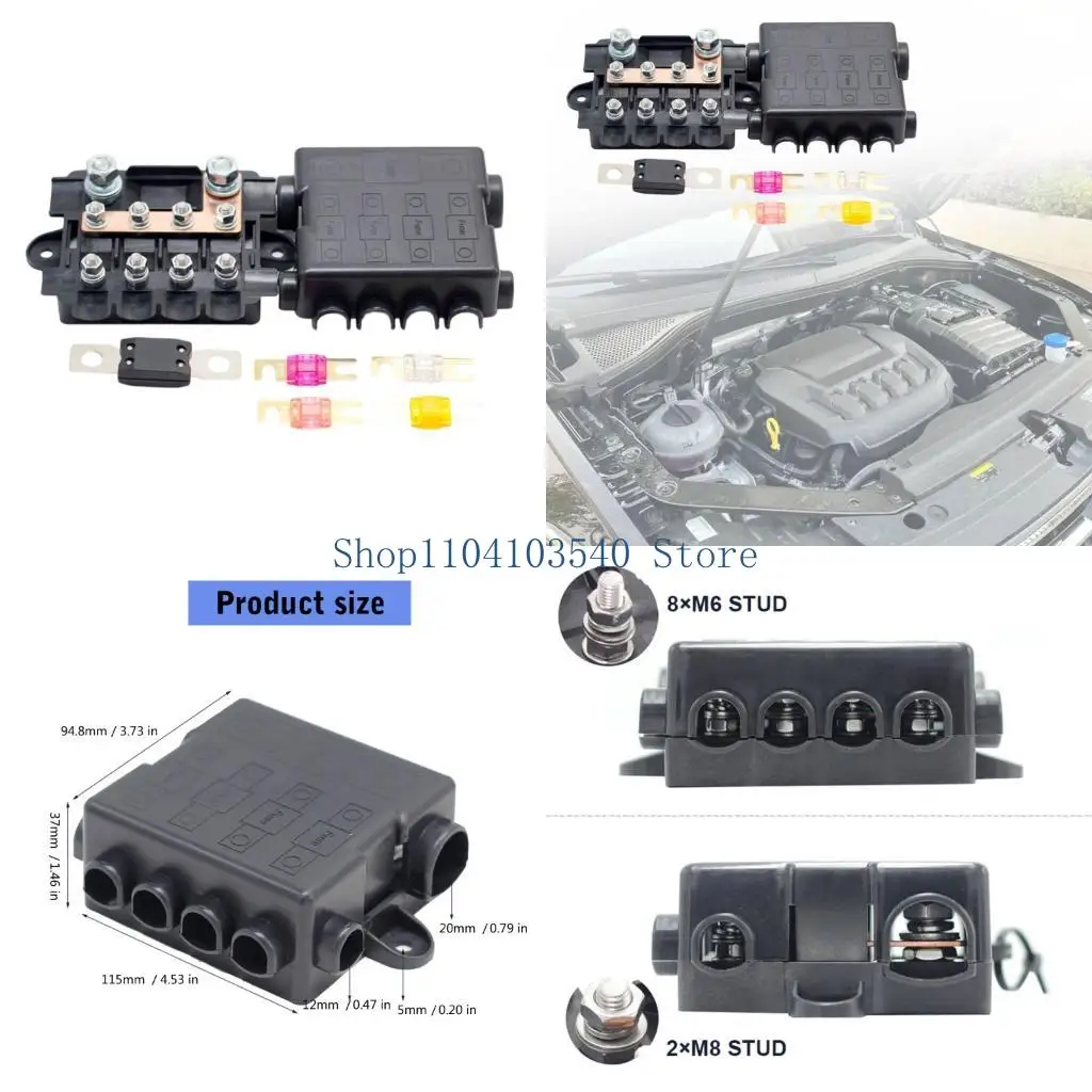 02DC Держатель предохранителей для распределения питания для тяжелых условий эксплуатации 4 + 1-контактный блок предохранителей
02DC Держатель предохранителей для распределения питания для тяжелых условий эксплуатации 4 + 1-контактный блок предохранителей